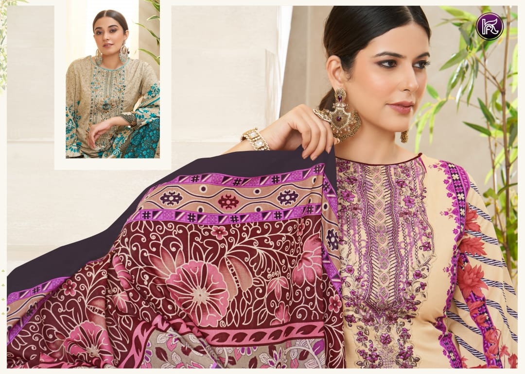 Kashish By Kala Embroidery Printed Lawn Cotton Dress Material Orders In India